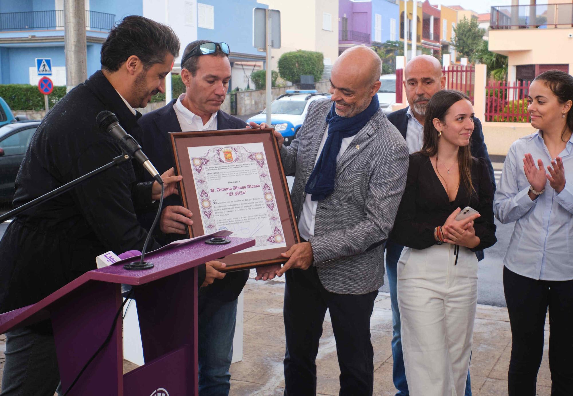 El parque de Las Furnias, en La Laguna, pasa a ser el de Antonio Alonso, el Niño