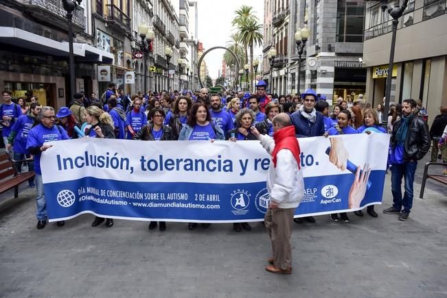 Marcha azul para celebrar el Dia Mundial de ...