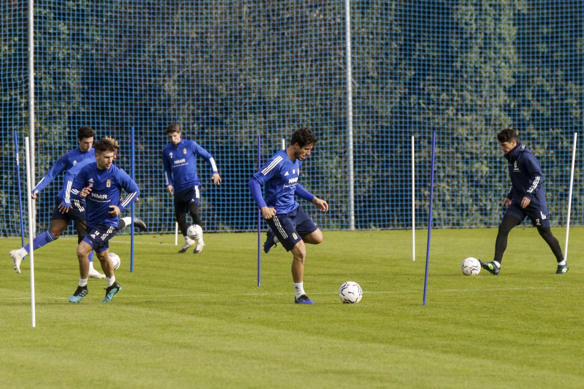 Entrenamiento del Oviedo en El Requexón