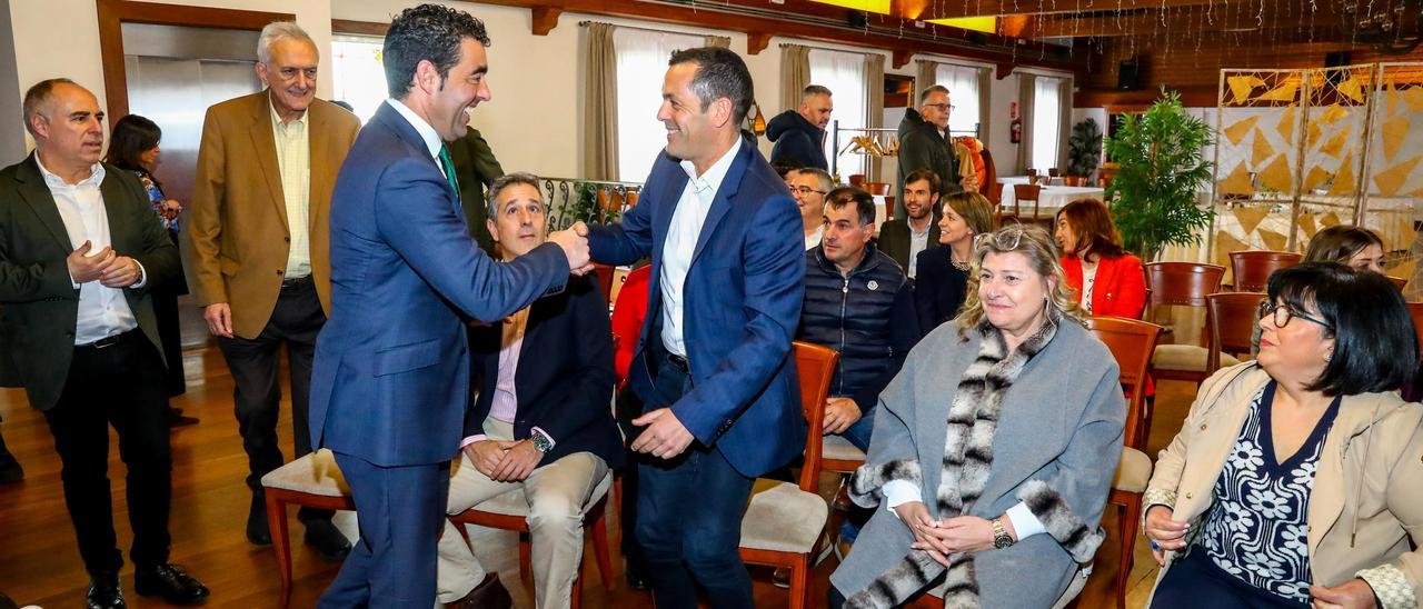 El encuentro entre Luis López y los representantes de Galicia Foro Empresarial.