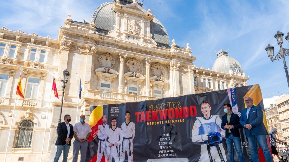 Presentación del Campeonato de España de taekwondo que se celebra en Cartagena