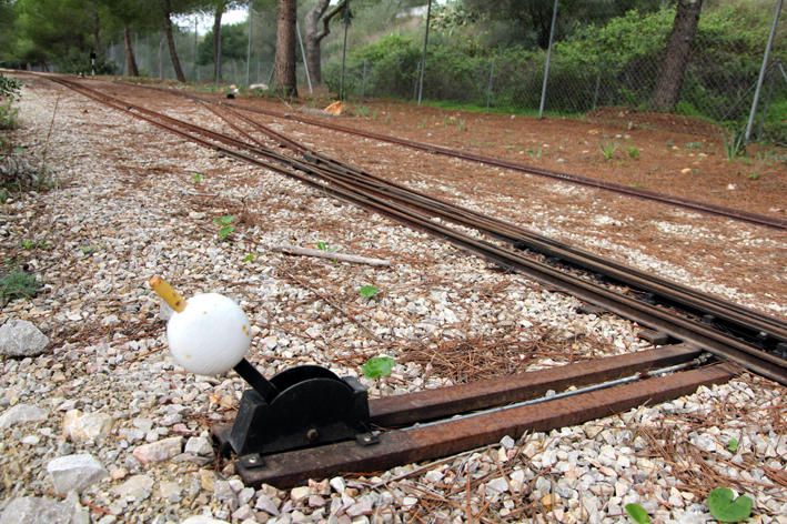 Blick in den künftigen Eisenbahn-Park von Mallorca