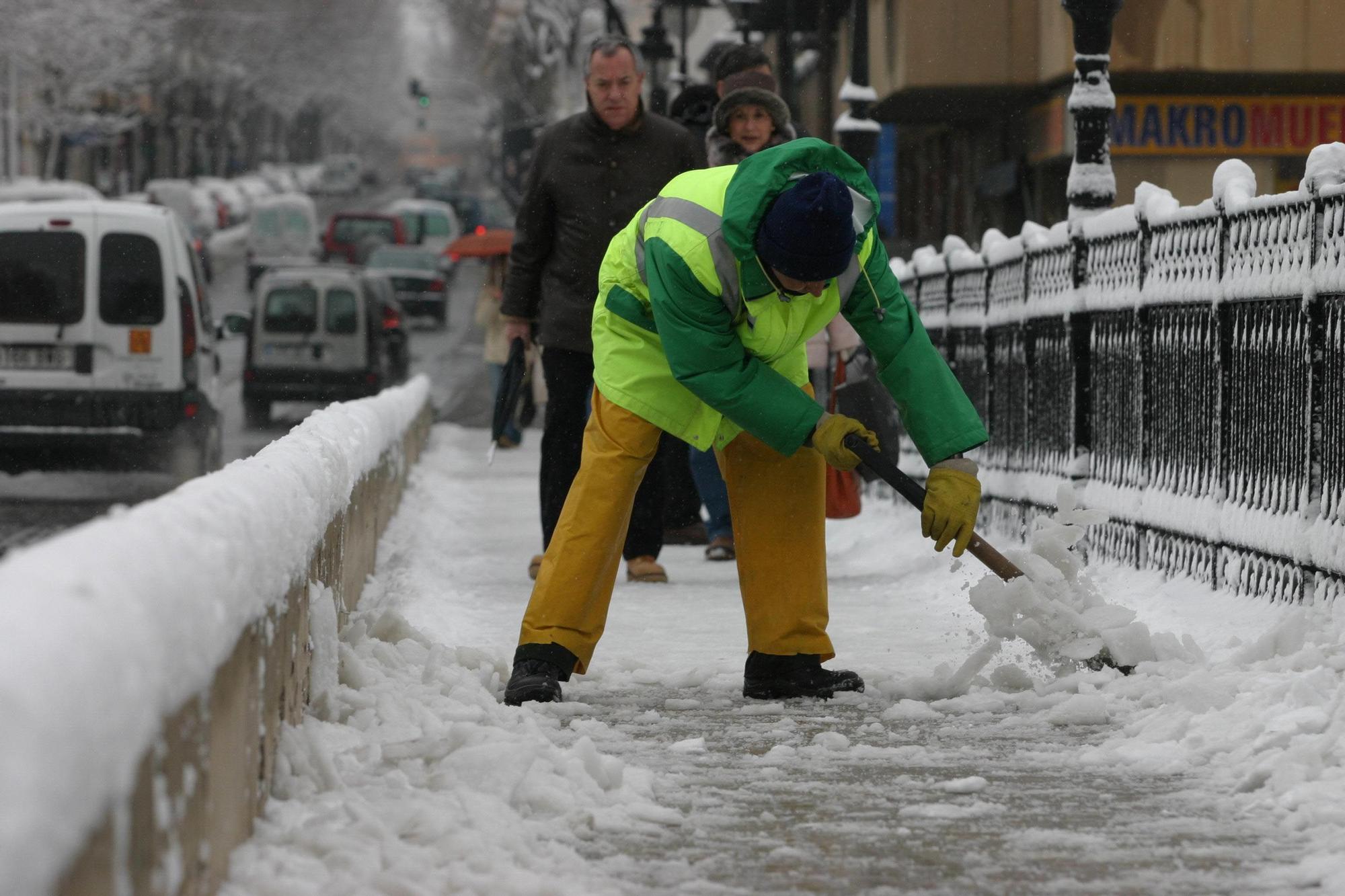 La gran nevada de marzo de 2005 en el interior de la provincia de Alicante