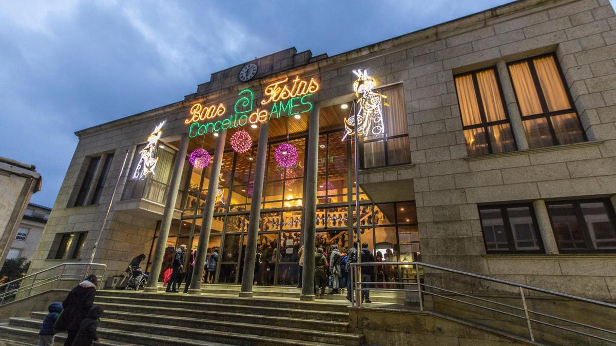 Celebración de las fiestas navideñas en Ames, época en la que se produjeron las supuestas lesiones