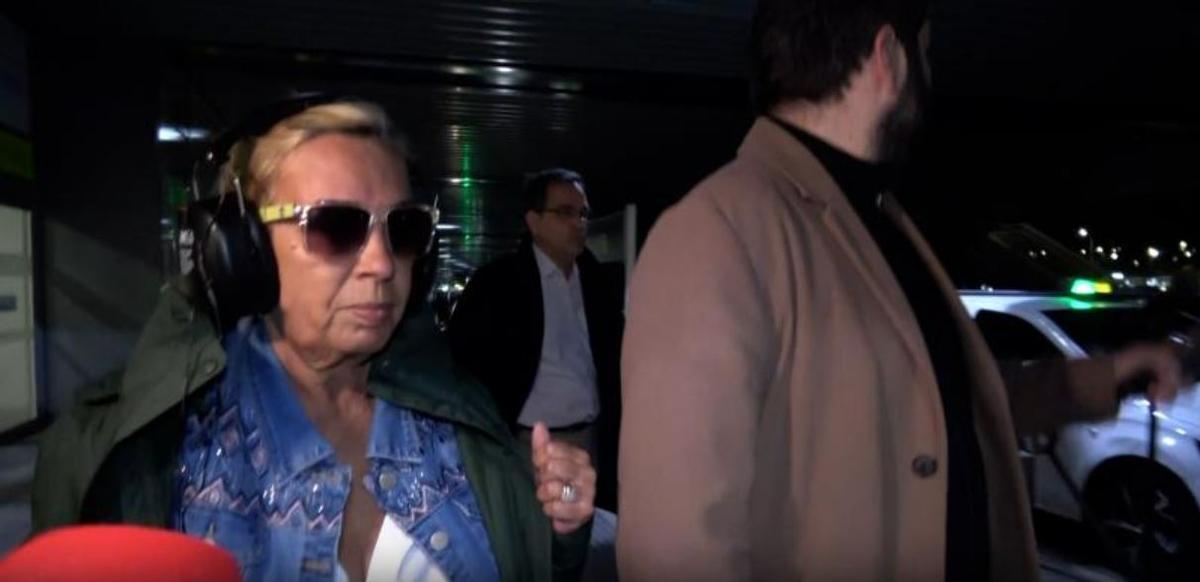 Carmen Borrego llega a Madrid tras abandonar Supervivientes