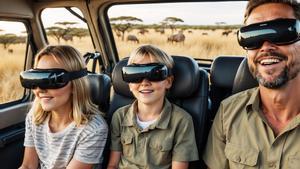 Imagen promocional del safari de realidad aumentada de Meta Park.