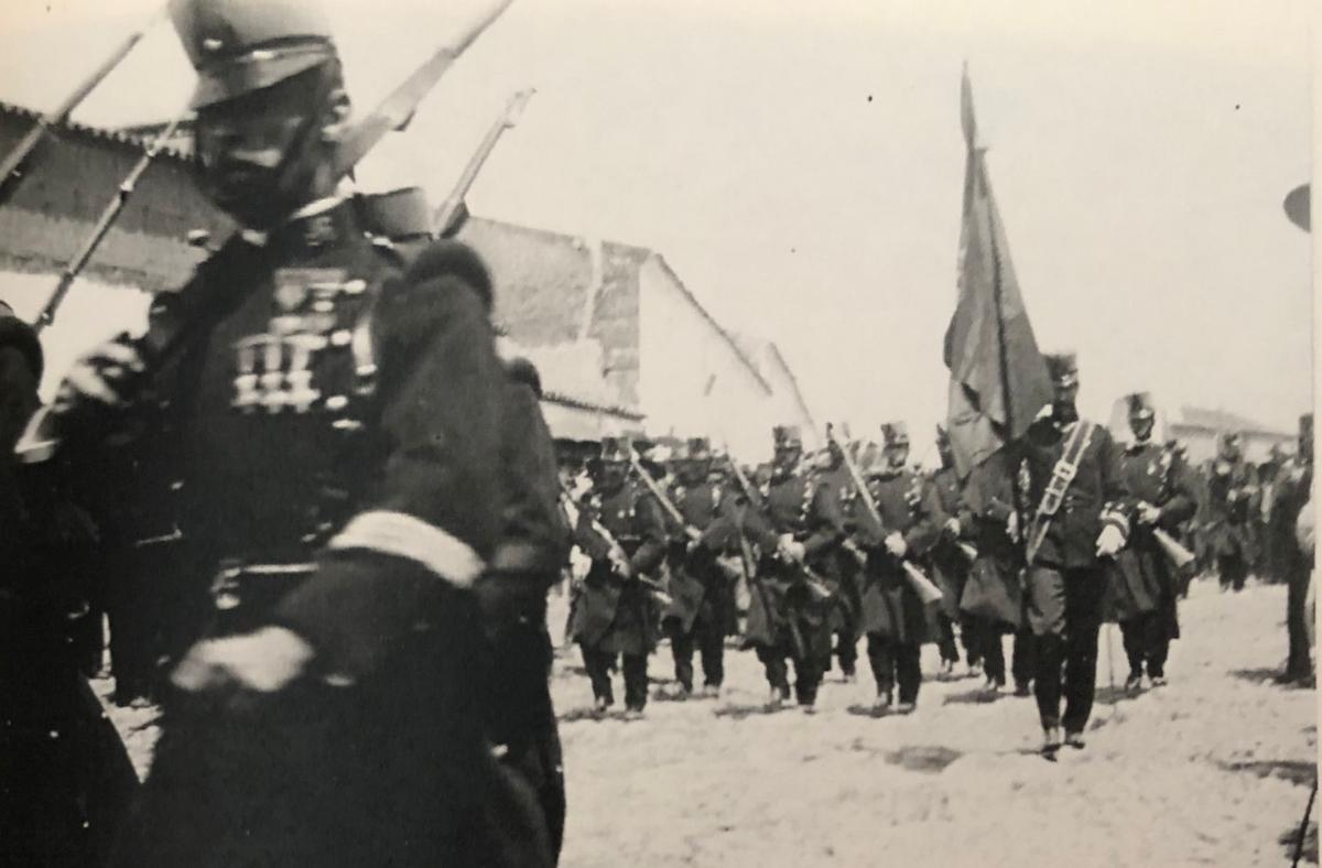 Imagen de la visita de Alfonso XIII a Badajoz, en San Roque, en 1905.