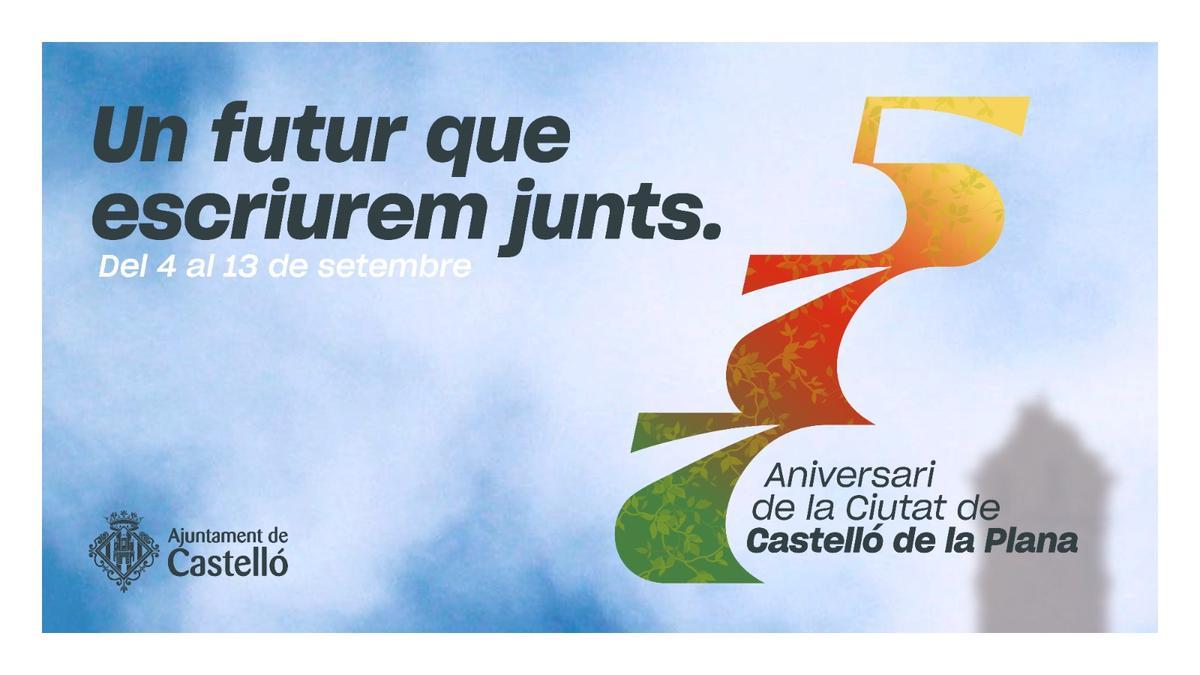 Logotipo del 775 aniversario de la fundación de la ciudad de Castelló.