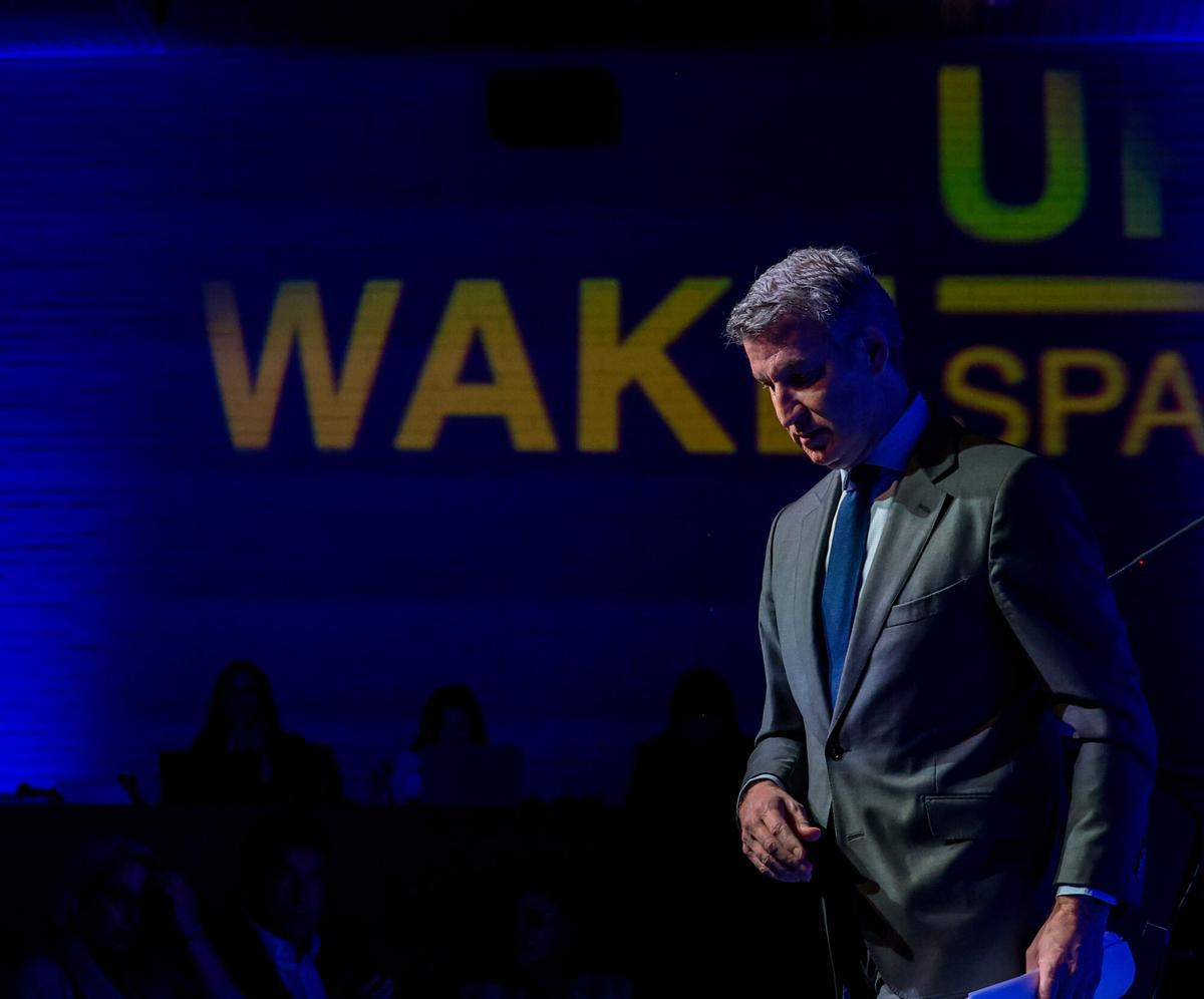 El presidente del PP, Alberto Núñez Feijóo, participa en la cuarta jornada de la quinta edición del foro 'Wake Up, Spain 2025!’, en Casa de Américaedición de Wake Up, Spain!’.
