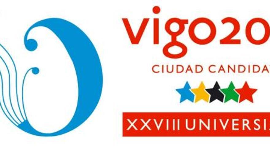 Logo de la candidatura de vigo para la universiada 2015