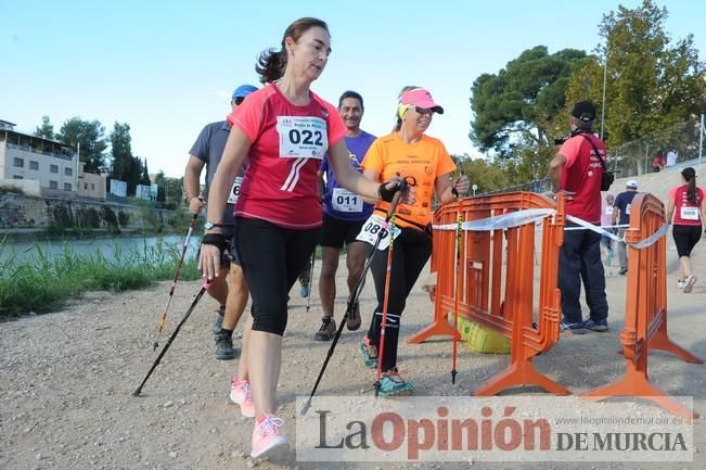 Marcha Nórdica en la mota del río Segura