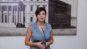 La ministra portavoz, Isabel Rodríguez, en el Congreso.