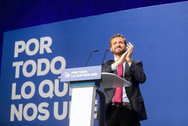 Mitin de Pablo Casado en Zaragoza el 6 de noviembre de 2019