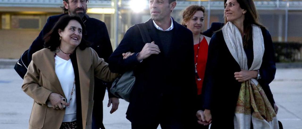 Sandro Rosell a la seva sortida de la presó el 2019. | DAVID CASTRO