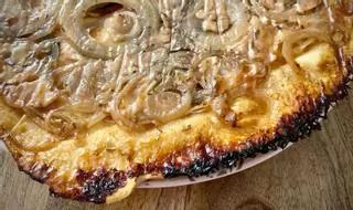 Gastronomía de guerra | Tarta de tatin de cebolla y queso de cabra