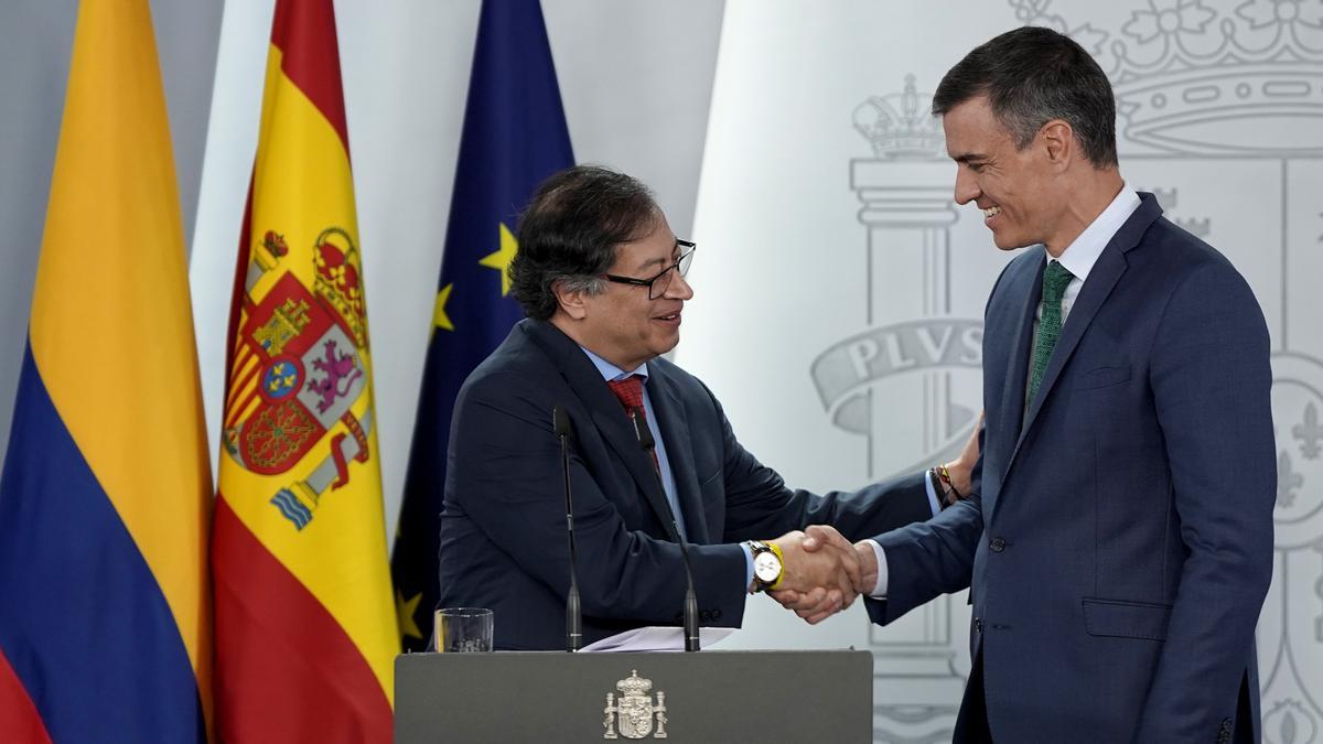 El presidente de Colombia, Gustavo Petro, en el segundo día de su visita de Estado a España.