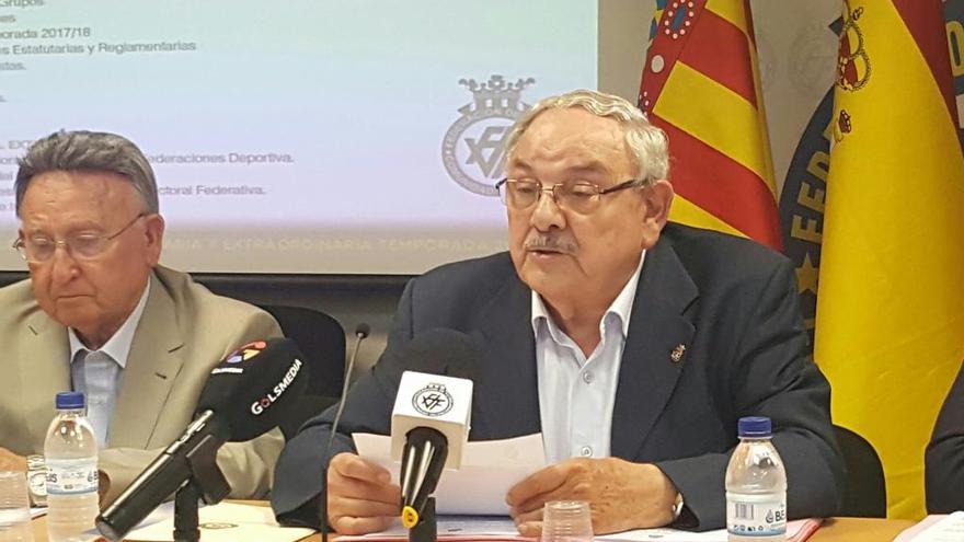 El presidente Vicente Muñoz deja la Federación Valenciana.