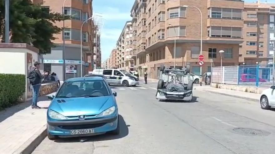Un coche vuelca este martes en un accidente en Vila-real