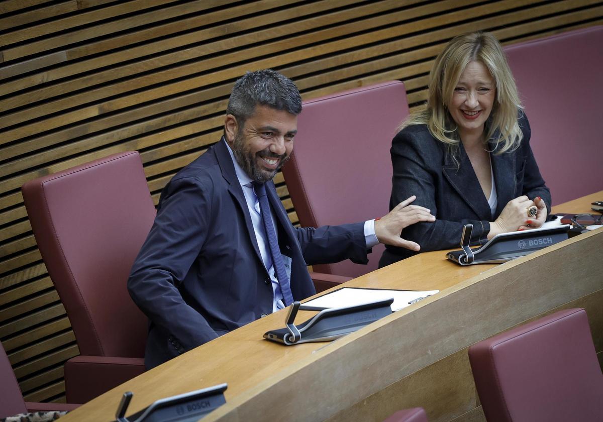 Carlos Mazón acude a las Corts en el último pleno celebrado en las Corts, esta semana.