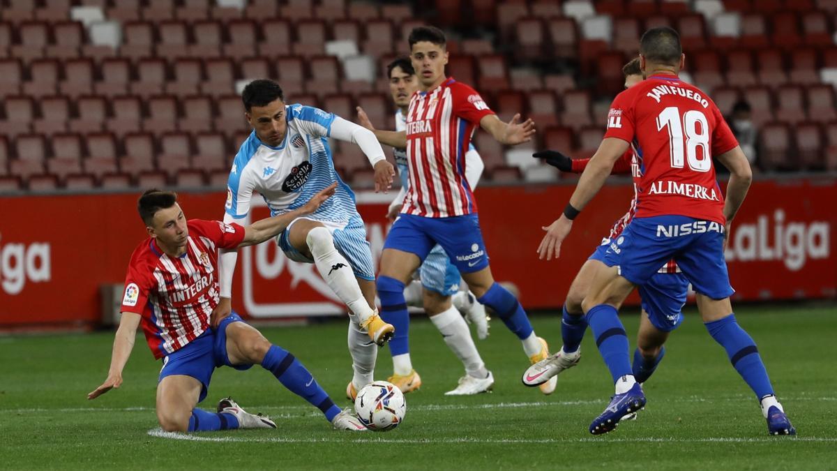 El Sporting-Lugo, en imágenes