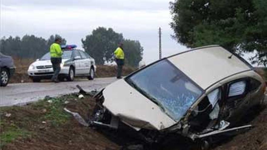 Dos heridos graves en una colisión frontal cerca de Rena