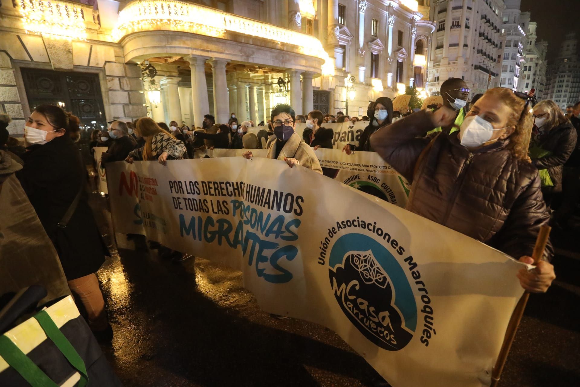 Manifestación en València por el Día Mundial de las Migraciones