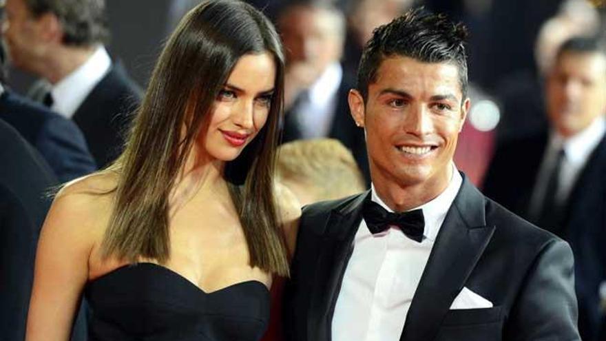 Cristiano e Irina Shayk en la gala del Balón de Oro 2013.