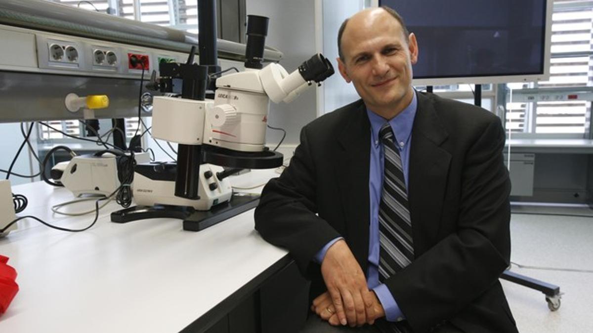 Juan Carlos Izpisúa, en uno de los laboratorios del Centro de Medicina Regenerativa de Barcelona.