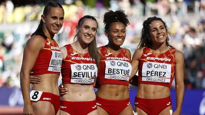 ¡El 4x100 femenino, a la final destrozando el récord de España!