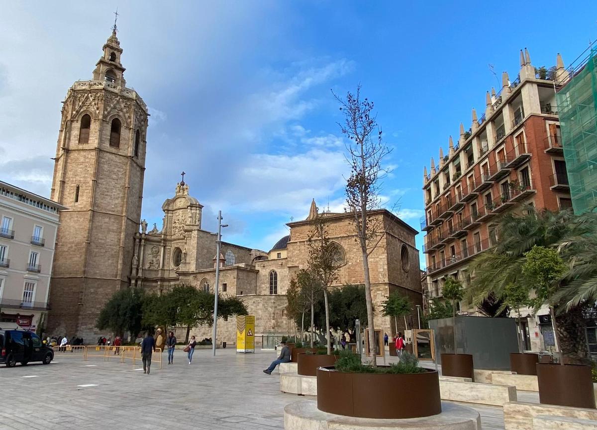 Así se veía la plaza a plena luz del día