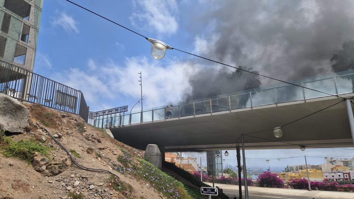 Incendio en la zona del Canódromo