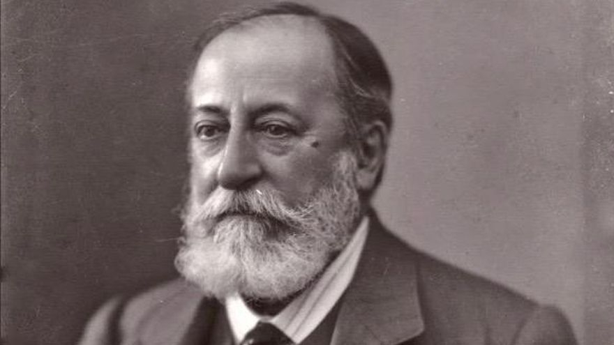 Imagen restaurada por Espieu de Camille Saint-Saëns para la portada de las recuperadas partituras.