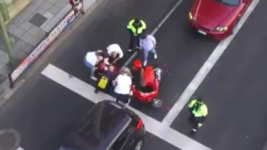 Accidente en León y Castillo