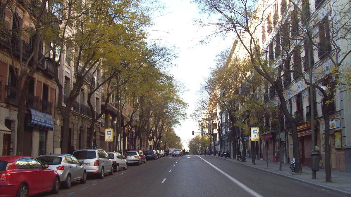 Calle Ferraz en Madrid