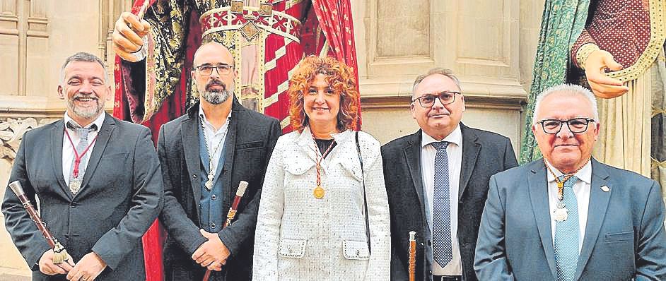 Joan Carles Verd, Jaume Montserrat, Xisca Mora, Miquel Porquer y Domingo Bonnin.