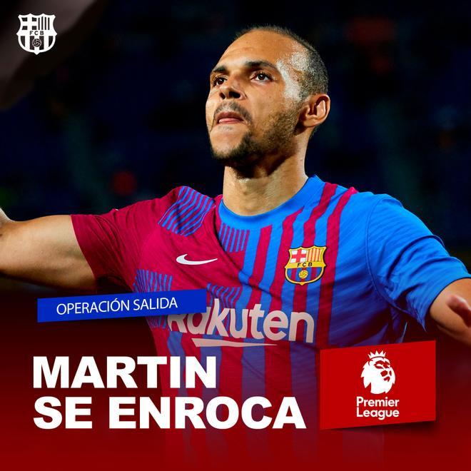 Braithwaite es el jugador que está poniendo más problemas para salir. Desde el Barça no le darán la carta de libertad y se barajan dos ocpiones de la Premier. El club espera cobrar 8M por su traspaso