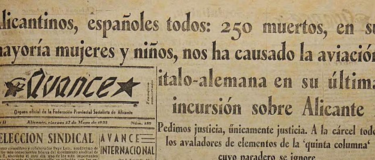 Portada de Avance, del 27 de mayo de 1938.