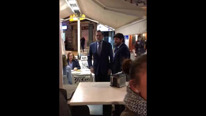 Visita sorpresa de Rajoy a Cartagena