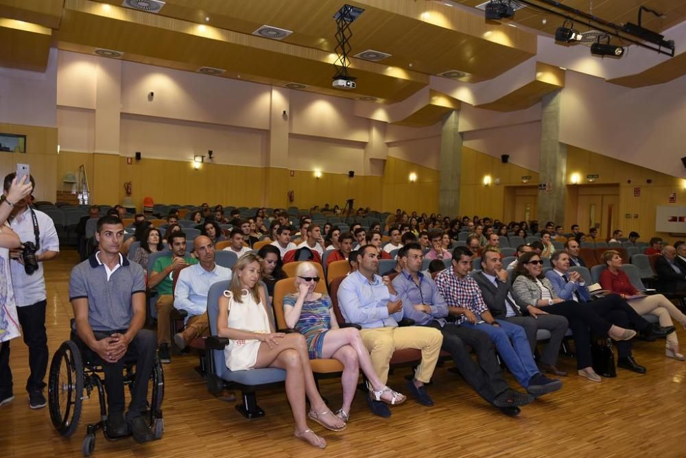 La Universidad de Murcia reconoce a sus mejores deportistas en su primera gala de fin de curso