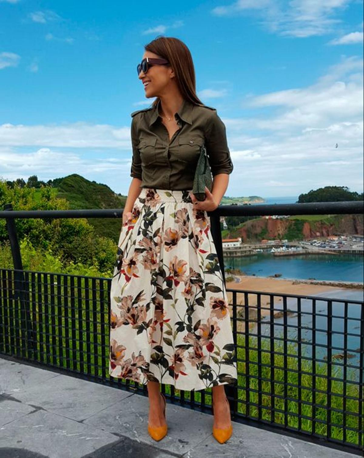 Paula Echevarría y Zara: look de flores