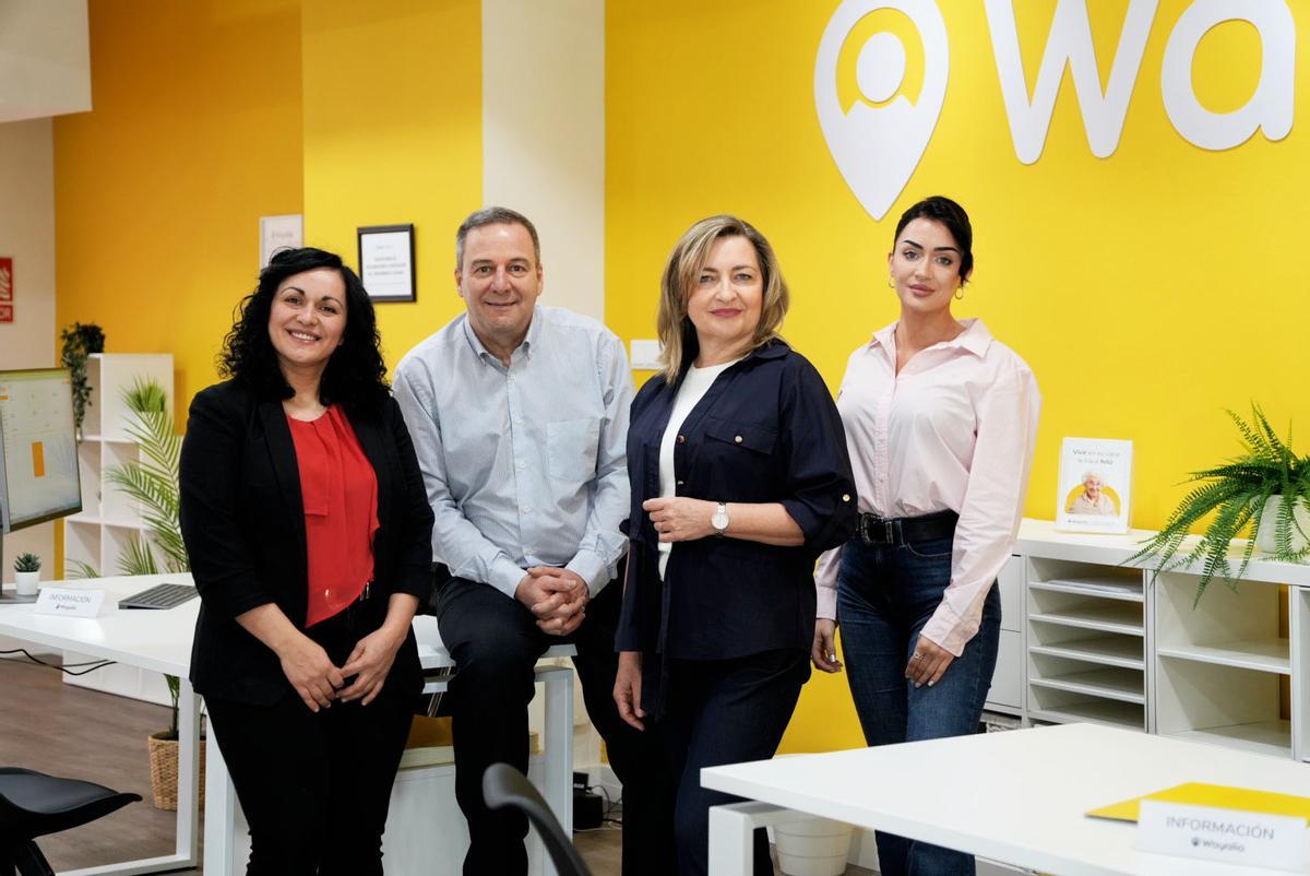 Los profesionales de la oficina de Wayalia.