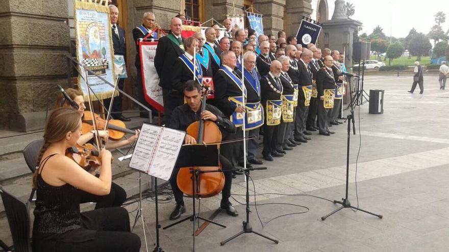 Marcha masónica en Las Palmas de Gran Canaria