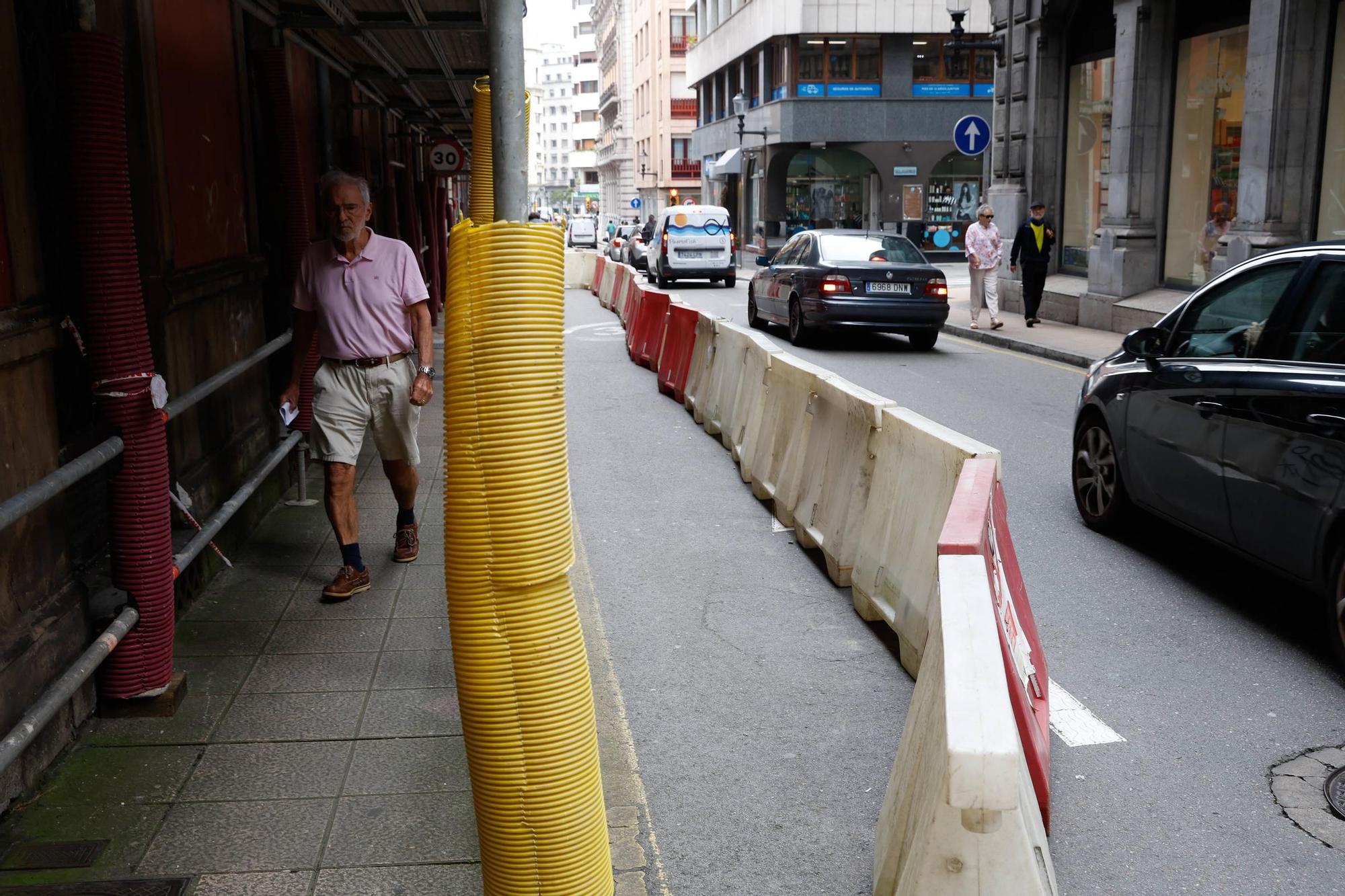 Los cambios de tráfico en el centro de Gijón pasan la prueba: "Es viable" (en imágenes)