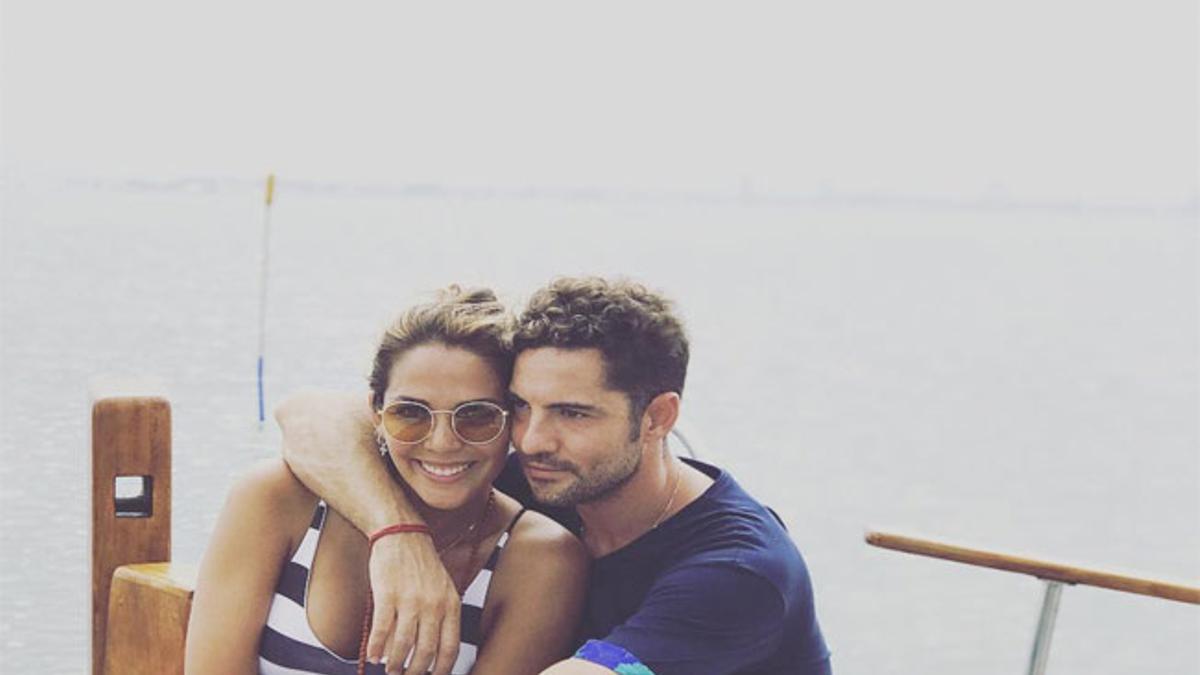 David Bisbal y Rosanna Zanetti de vacaciones en una imagen de Instagram