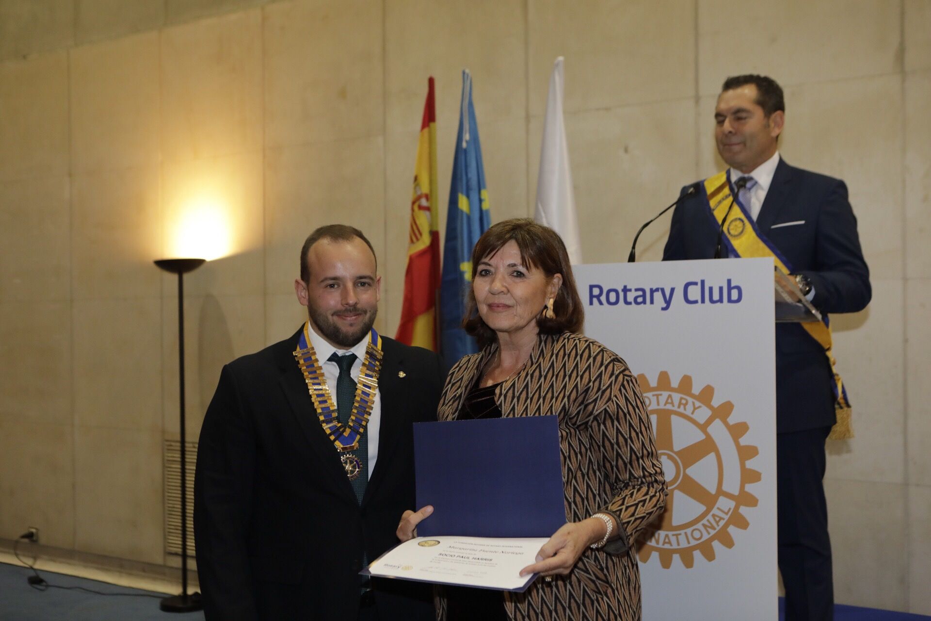 EN IMÁGENES: Entrega del premio "Paul Harris" de los rotarios a Margarita Fuente