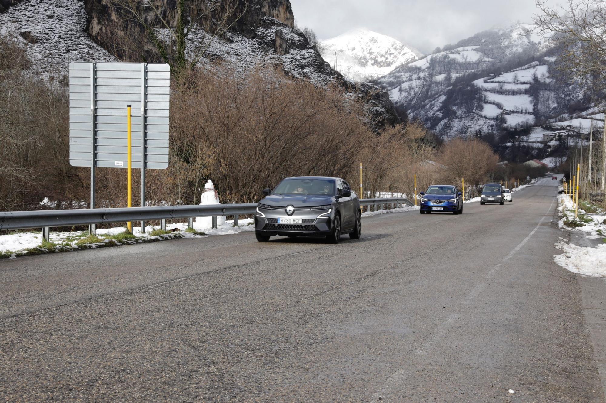 En imágenes: Jornada invernal en Asturias