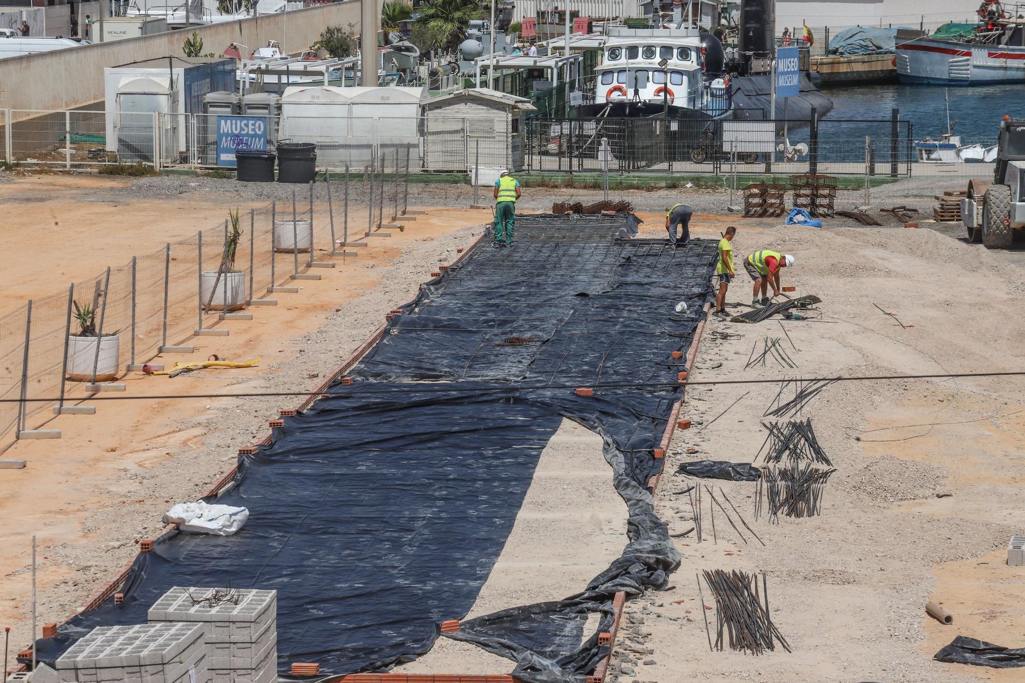 Así van las obras de la nueva lonja pesquera de Torrevieja