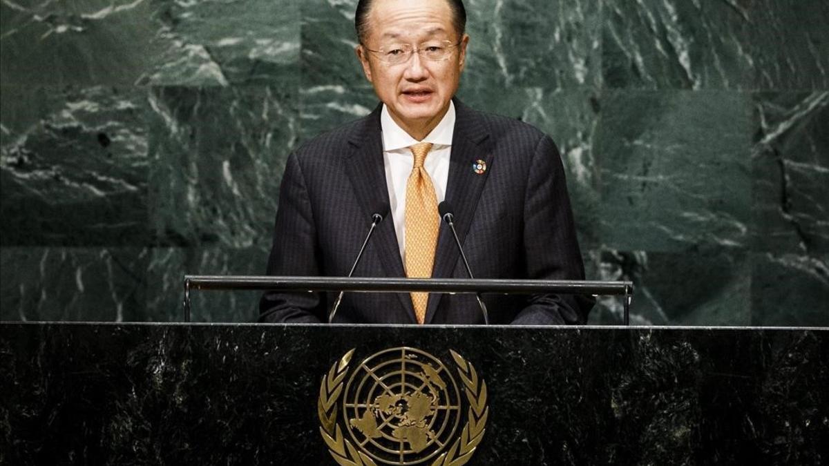 El presidente del Banco Mundial, Jim Yong Kim, durante una intervención en la ONU.