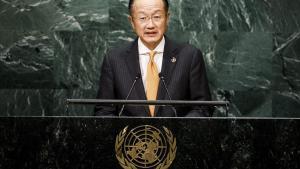 El presidente del Banco Mundial, Jim Yong Kim, durante una intervención en la ONU.