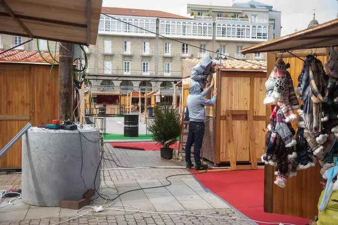 Mercadillo navideño en María Pita